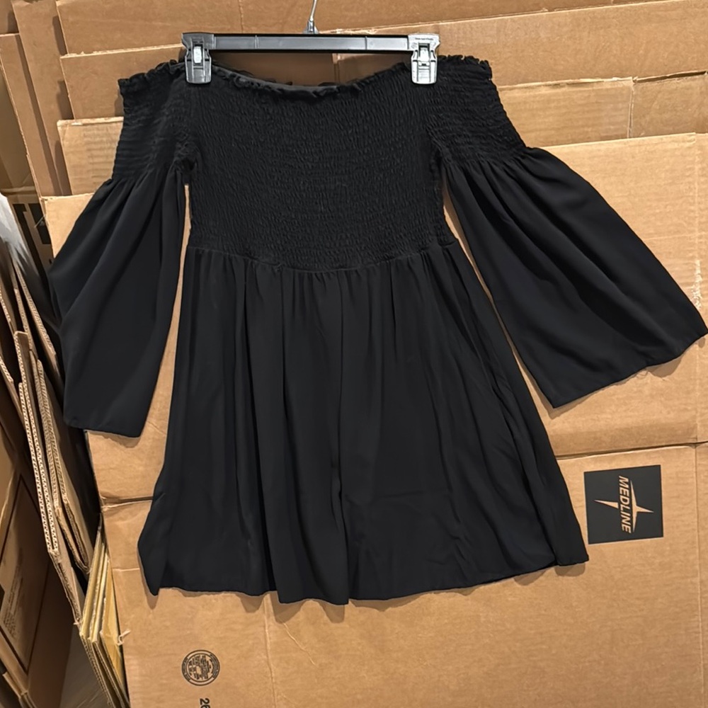 Elegant Black Off-Shoulder Blouse